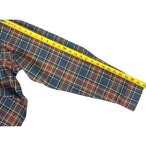 NWT Red Head Ozark Flannel Plaid Shirt Slate Red Cream Work Ranch Yellowstone L - Picture 8 of 11